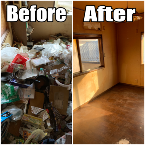 手がつけられなくなったゴミ屋敷の片付けをします